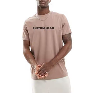 T-shirts vierges pour hommes en coton/polyester tricoté, col rond, manches courtes, respirants, séchage rapide, écologiques, grandes tailles, vente chaude - Product Image 5