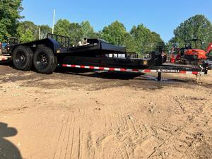 รถพ่วง 2024Trailers 7x20 16k 1 ตัน แบบพื้นเอียง ระบบแรงโน้มถ่วง แบบบางส่วน - Product Image 4