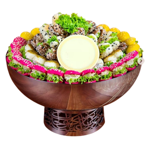 Tazón de servicio de dulces de Chocolate decorativo de mesa de diseño fantástico Tazón de Metal dorado de alta calidad para bodas y eventos especiales - Product Image 6