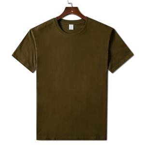 T-shirt de luxe à col rond et épaules tombantes pour hommes 100% coton motif solide Design de logo personnalisé T-shirt vierge Streetwear tricoté - Product Image 1