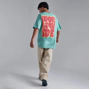 T-shirt personnalisé en coton 100% pour hommes, vêtements de marque lourds, t-shirt imprimé sérigraphie, t-shirt imprimé bouffant avec logo en stock - Product Image 5