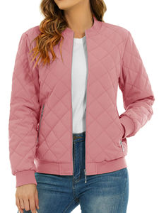 La última chaqueta de invierno para mujer, abrigo de algodón transpirable con tela de lona estilo Bombardero a prueba de agua, nueva moda - Product Image 4