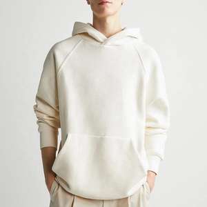 Sweat à capuche pour homme, manches régulières, streetwear d'hiver, lourd, imprimé, nouveau design, coton French Terry, poches latérales, uni, teinture unie - Product Image 3