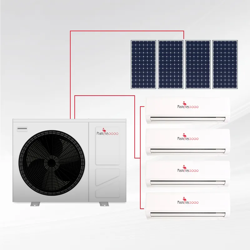 Çoklu dil Wifi 6kw 8kw 10kw Potovoltaic güneş hava su ısı pompası DC Inverter ısıtma pompası ev ısıtma soğutma için