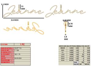 Elegante colgante y amuletos de diamante amarillo Unisex de 10K, nombre de Hip Hop único personalizado para fiestas y regalos de hombres y mujeres - Product Image 4