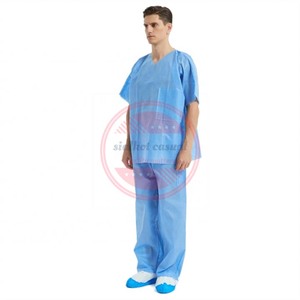 Couleur personnalisée non-tissé uniforme non-tissé médical unisexe gommage costume - Product Image 3