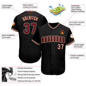 เสื้อเบสบอลของแท้ผ้าระบายอากาศแห้งเร็วน้ำหนักเบาทนทานเย็บใส่สบาย - Product Image 6