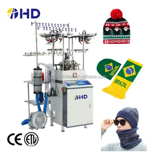 High quality computerized textile knitting machinery for knitted beanie hat and scarf