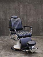 Fauteuil de Barbier DECORS ALL en Similicuir, Hauteur Réglable Hydrauliquement, Base Ronde, Mobilier de Salon Moderne, Usage Commercial pour Salon de Coiffure