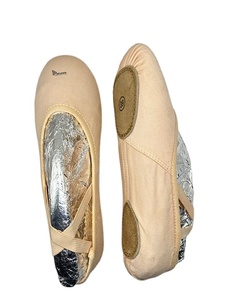 Chaussons de ballet personnalisés en toile à semelle fendue, légers et flexibles, pour la pratique et la performance, unisexe, OEM ODM - Product Image 2