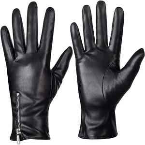 Nouvelle mode de gants en peau de mouton véritable pour l'hiver en plein air gants en cuir bon marché chauds gants d'extérieur à écran tactile vente chaude - Product Image 1