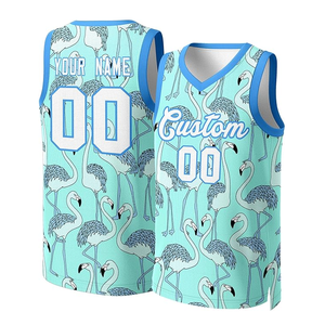 Vente en gros uniforme de basket-ball 100% polyester personnalisé vêtements de sport unisexes à séchage rapide pour hommes femmes imprimé nom de l'équipe BSCI été - Product Image 5