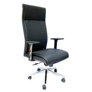 Ergonomic Office <b>Chair</b> with Swivel Base and Adjustable Height Black Faux Leather Upholstery and Foam for Home Use-MF6635D - Product Image 1