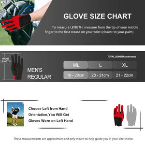 Guantes deportivos antideslizantes Premium para todo tipo de clima del proveedor directo de fábrica Guantes de golf de cuero Cabretta duraderos de alta calidad Manos - Product Image 6
