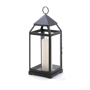 <b>Black</b> Plating Iron <b>Lantern</b> for Garden Decoration at Wholesale Price European Style <b>Lantern</b> Antique Home Decoration - Product Image 1