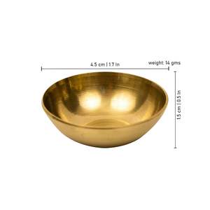 Cuenco para servir frutas secas Haldi Kumkum para Pooja Ritual uso cuenco de latón Mandir Pooja accesorios Festival - Product Image 3