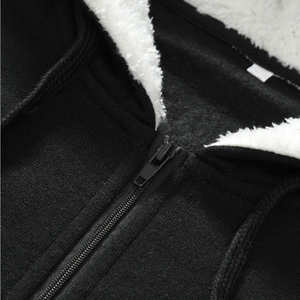 Sudadera con Capucha para Hombre, Diseño Nuevo, Algodón Grueso, Estilo Francés, Holgada, Estilo Urbano, Hombros Caídos, Lisa - Product Image 4