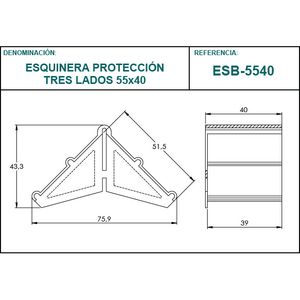 ESB-5540มุมป้องกัน3ด้าน55X40มม - Product Image 4