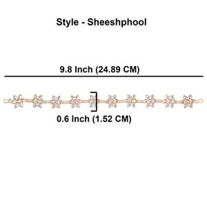 Indian Manufacture Jewellery Head Chain Wedding Headband Bridal Headpiece Crystal Sheeshphool <b>Hair</b> Accessories Jewellery, White - Product Image 2