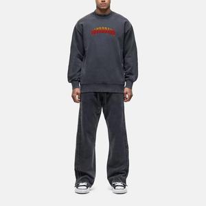 Conjunto de Sudadera con Capucha y Pantalones Deportivos Holgados con Logotipo Personalizado, 500 Gsm, Felpa, 100% Algodón, Transpirable, Grueso, Talla Grande, Unisex, para Invierno - Product Image 5