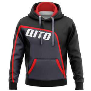 Sweats à capuche surdimensionnés à fermeture éclair complète pour hommes de haute qualité 100 polyester noir et gris chiné sweats à capuche parfaits pour les États-Unis personnalisés - Product Image 3