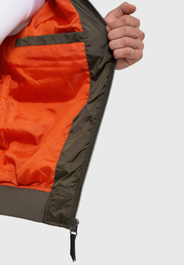OEM personalizado de los hombres de invierno chaqueta de bombardero estilo de piloto de talla grande impermeable transpirable bordado High Street Front Eco-Friendly XS - Product Image 6