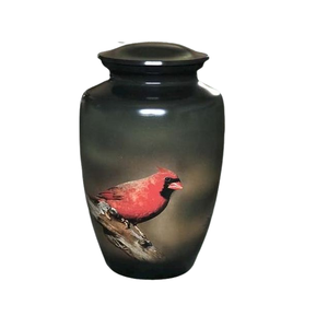 Embossed Brass Cremation Urn With Enamel <b>for</b> Funeral Used <b>Ashes</b> Jar in Adult Size Unique Design - Product Image 6