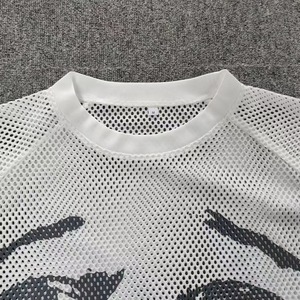 Alta calidad logotipo personalizado correr hombres ropa deportiva algodón ácido lavado de gran tamaño Fitness entrenamiento gimnasio camisetas para hombres Stock - Product Image 3