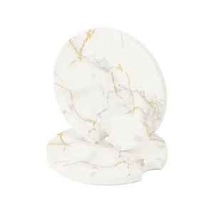 Posavasos de Piedra de Savia de Lujo con Diseño de Mármol Dorado, Recuerdo de Boda o Inauguración de Casa - Product Image 1