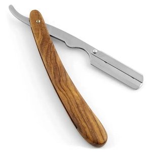 Nouveau rasoir droit personnalisé de haute qualité pour hommes en acier inoxydable couleur unie rasoirs pour barbier - Product Image 1