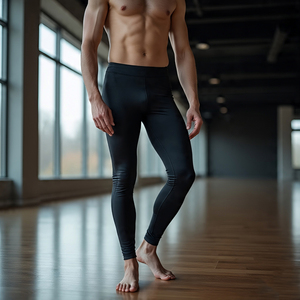 กางเกงรัดรูปผ้ายืดหยุ่นสูงสำหรับผู้ชายกางเกงออกกำลังกายกางเกงออกกำลังกายกางเกงฟิตเนส - Product Image 2