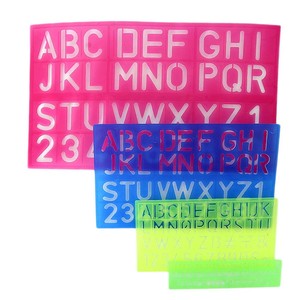 Westcott <b>Letter</b> <b>Stenciling</b> Guides 4 sizes - Multi - Product Image 1