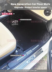 Alfombrillas de Coche de Cuero Nappa Suave ODM al por Mayor, Accesorios de Lujo para Automóviles, Alfombrillas Personalizadas para Toyota Altis, Juego Completo - Product Image 2