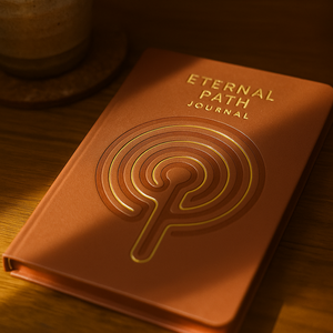 Diario Eternal Path <span class=keywords><strong>de</strong></span> LABON, Cuaderno Premium <span class=keywords><strong>de</strong></span> Tapa Dura con Diseño <span class=keywords><strong>de</strong></span> Laberinto en Relieve y Líneas Doradas para Notas <span class=keywords><strong>de</strong></span> Reflexión - Product Image 6