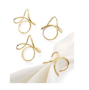 Anneaux de serviette en métal de forme ronde, porte-serviettes pour hôtels et restaurants de luxe, à bas prix. - Product Image 2