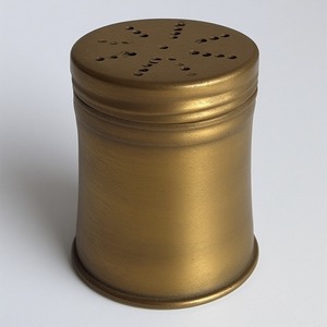 Moulin à sel et à poivre décoratif en acier inoxydable avec surface en bronze martelé rustique Travail artisanal conçu pour les intérieurs de salle à manger - Product Image 6