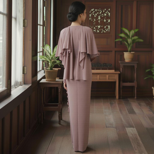 2025 Viral Modest Vintage Embroidered Kebaya <b>Cardigan</b> Crepe Ironless Tak Payah Gosok Ready Stock Direct Kilang - Product Image 4