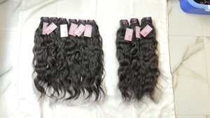 Paquetes de cabello humano de textura ondulada de 28 pulgadas indio crudo sin procesar, cutícula alineada, trama de ondas naturales, precio de proveedor Chennai - Product Image 5