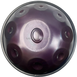 Handpan en acier MINI de 18 pouces (46 cm) 12 notes/ <span class=keywords><strong>10</strong></span> / 9 notes Handpan Ré mineur 22 pouces Instrument pour débutant avec étui pour handpan - Product Image 1