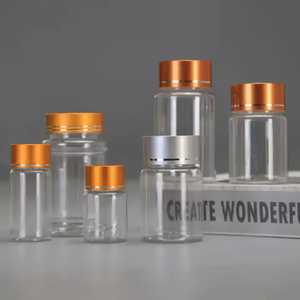 Botella de vitamina PET transparente personalizada de alta calidad, botella redonda de plástico para Cápsula de píldora, suplemento fabricado en Vietnam - Product Image 5