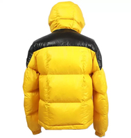 Vente en gros de veste en duvet d'hiver de couleur jaune avec logo fabriqué sur mesure blouson bomber de fitness pour hommes 2025