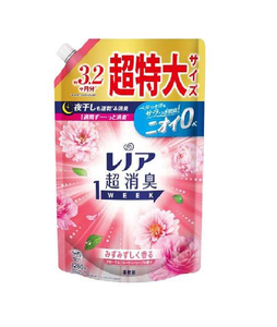 Repuesto de Detergente Lenor Super Desodorante con Aroma Fresco a Verde por 1 Semana, Tamaño Super Jumbo de 1510 ml, Paquete de 6, Ropa Japonesa - Product Image 6