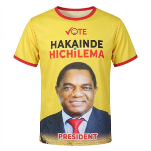 T-shirt promotionnel personnalisé pour la campagne électorale présidentielle africaine – Respirant, confortable, à manches courtes, décontracté, pour le vote - Product Image 3