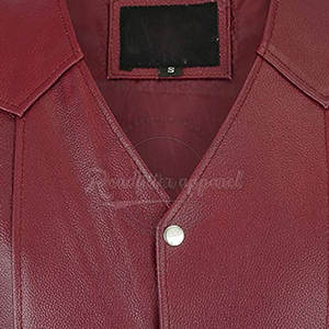 Fashion Custom Made Cow Hide Leather <b>Vest</b> <b>Men</b> <b>Slim</b> Fit Made In Pakistan Leather <b>Vest</b> - Product Image 5