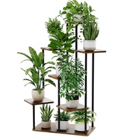 Support étagère de rangement réglable en métal pour plantes à fleurs naturelles simples et personnalisées pour la maison et le salon