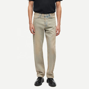 Pantalones de mezclilla azul cielo para hombre Ropa de calle de longitud completa con OEM Tendencia superior de Pakistán para el invierno - Product Image 4