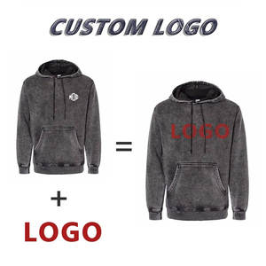 Men's Trendy Plus Size Acid Wash <b>Thermal</b> <b>Hoodie</b> Winter Cotton Casual Style with Zipper Design Online Sale - Product Image 5