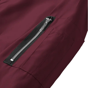 Chaqueta Bomber Casual para Hombre con Logotipo Frontal en Lona Personalizada OEM, Impermeable y Transpirable, de Alta Calidad, Hecha en Pakistán - Product Image 3