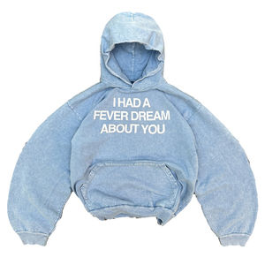 High quality cotton acid washed hoodie High Street Series basics/cotton blended Washing <b>sweater</b> stone washed <b>vintage</b> hoodie - Product Image 2