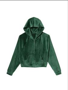 Ensemble de survêtement 2 pièces en polaire pour femme moderne, uni, respirant, confortable, avec fermeture éclair, pantalon confortable, poches, poignets, hiver, plusieurs - Product Image 4